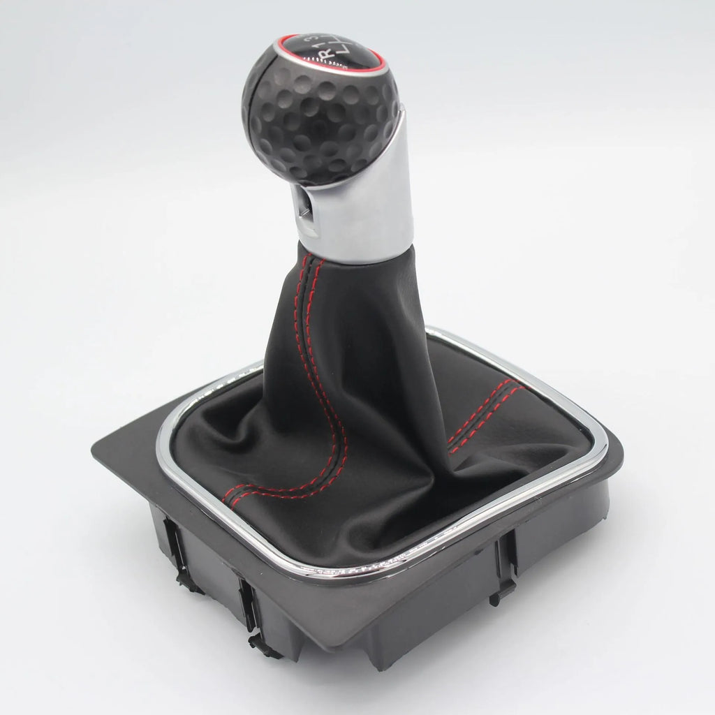 High-quality leather gear lever handball and dust boot replacement set for Volkswagen Golf manual models.