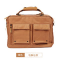 DPARK laptop shoulder bag for 14-inch or 15-inch laptops in black, brown, or khaki colours