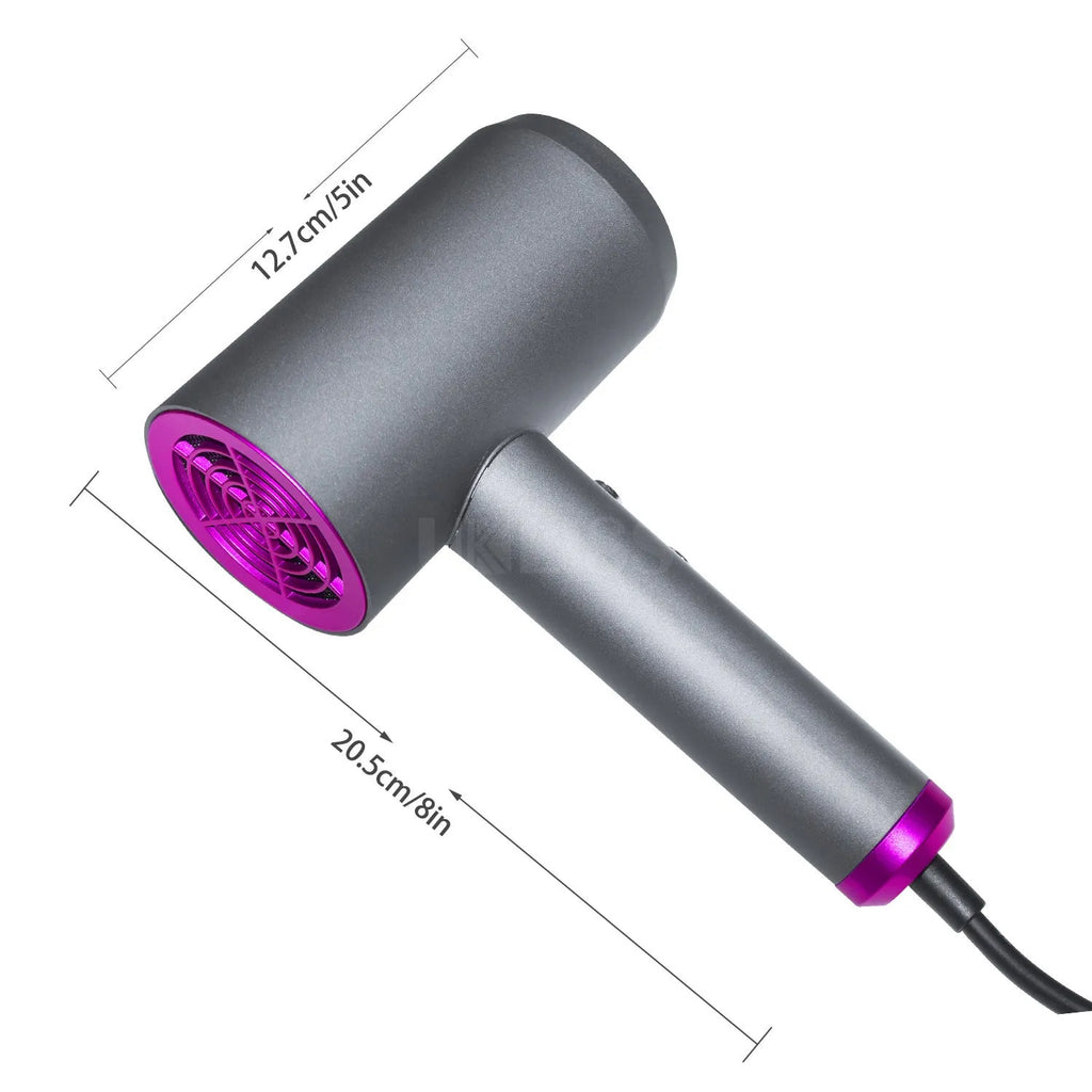 Net Red Hammer grey household 1000W hair dryer with brushed motor, air collector and diffuser