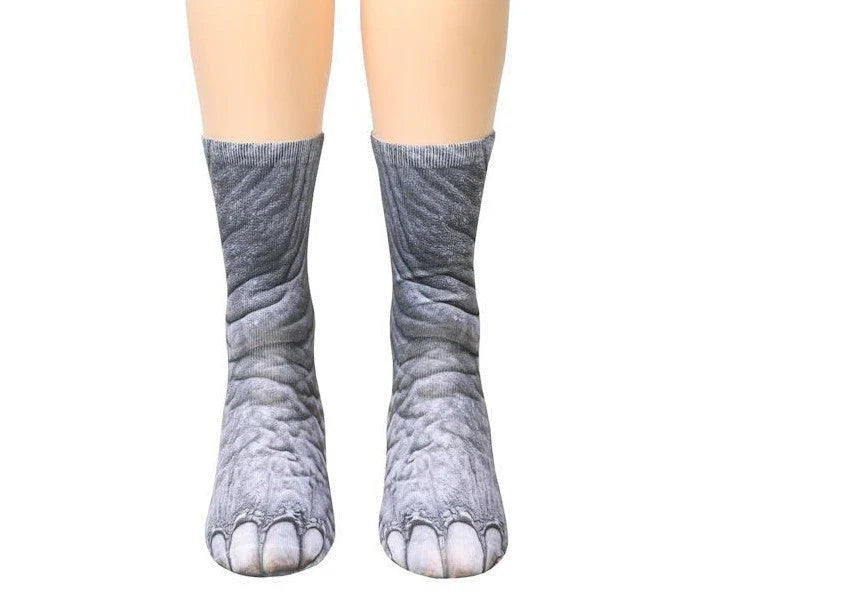 Stylish 3D animal paw socks in a variety of adorable designs, perfect for adding a playful touch to your everyday wardrobe.