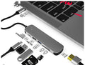 Multi-function USB-C hub docking station 10in1 with HDMI ports and external power supply
