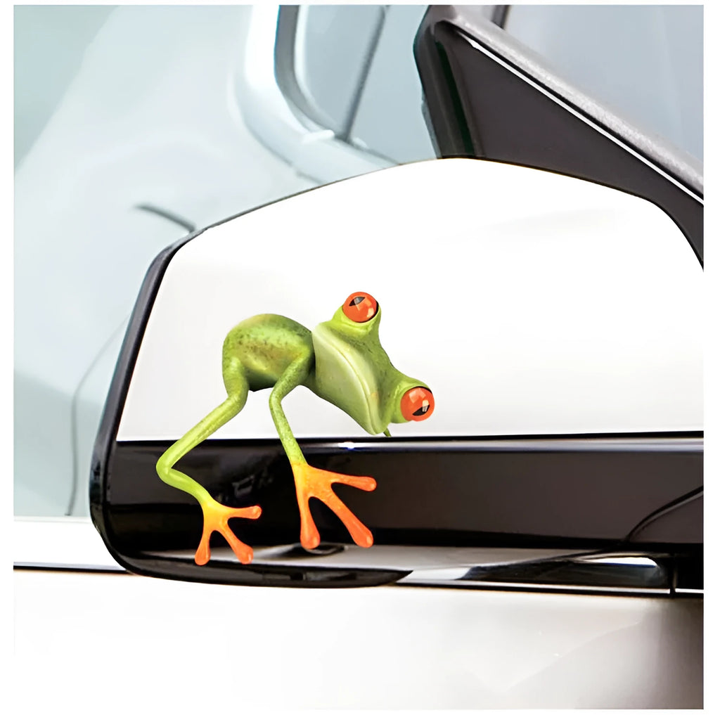 Three-dimensional frog car sticker adhesive decoration 12x16cm in frog series design
