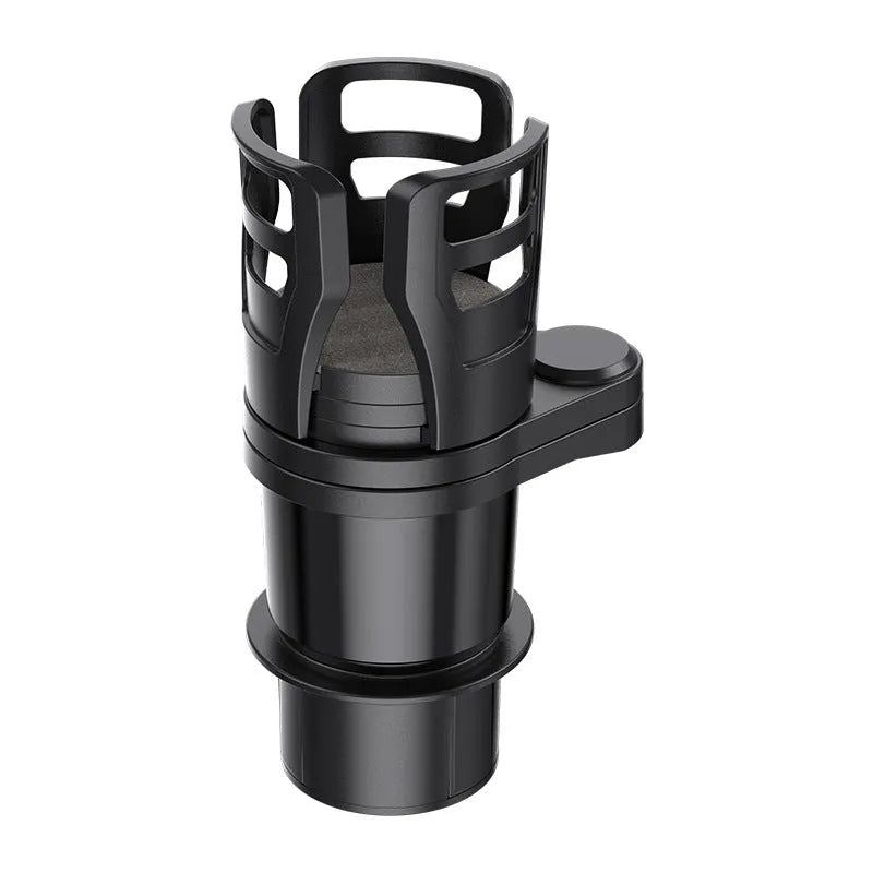 Black ABS plastic car drink holder one divided into two cup holder meal tray on vehicle centre console