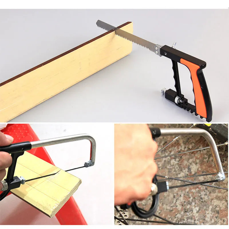 Practical seven-in-one alloy steel hand saw set for DIY woodworking cutting tasks with multiple blade options.