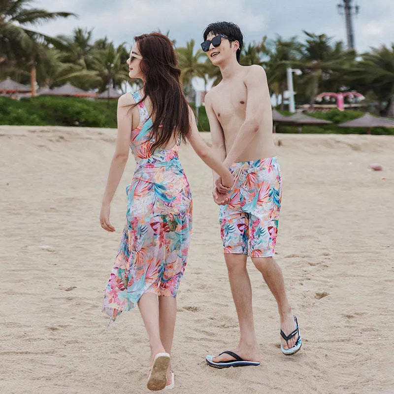 Women's one-piece conservative skirt swimsuit with backless design and high elasticity, available in multiple Asian sizes