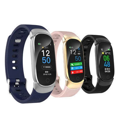 Versatile smart sports bracelet with vibrant display, heart rate monitoring, and advanced fitness tracking features