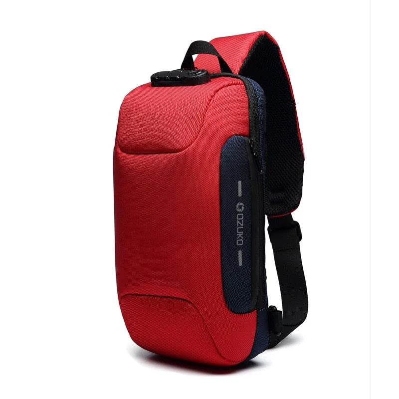 Multifunctional shoulder bag with anti-theft and waterproof features in various colours