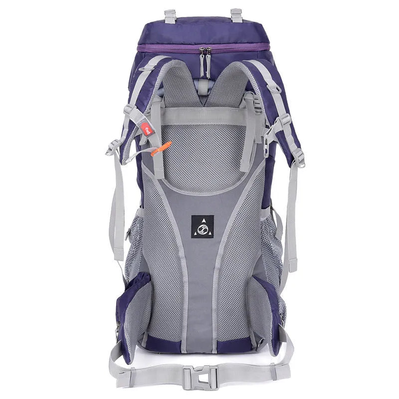 Unisex Oxford cloth camping and hiking backpack for outdoor use, available in four colours