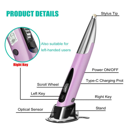 Personalized Creative Vertical Pen Mouse in various colors with adjustable DPI settings