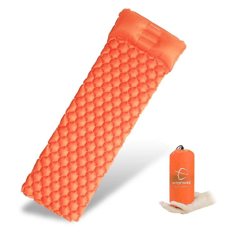 Outdoor Camping Inflatable Honeycomb Mattress in various colors for comfortable sleep