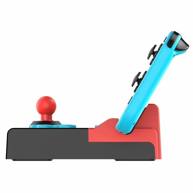 Fighting stick gaming controller for N Switch in black, with joystick and eight action buttons, model PG-9136