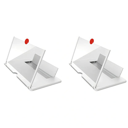 12-inch foldable mobile phone screen magnifier with 3-4x magnification in black colour