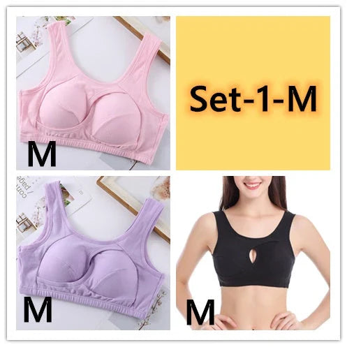 Comfortable and supportive sports bra with wireless design, crossover lift, and inner-bust band for plus-size support