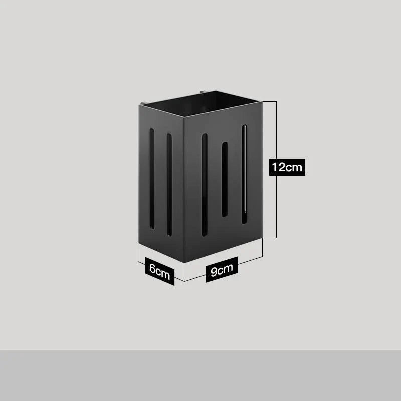 Stainless steel kitchen wall storage rack with hole plate for customisable organisation