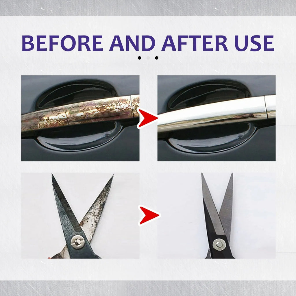 Multifunctional car wheel polishing stainless steel rust remover in 30ml and 50ml bottles