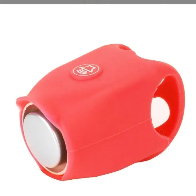 Black electronic bicycle horn for handlebars with two 2032 batteries