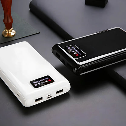 Black 18650 DIY charging bank case C9 model, 22mm x 76mm x 150mm with Type-C input and 5V 2A output for six batteries