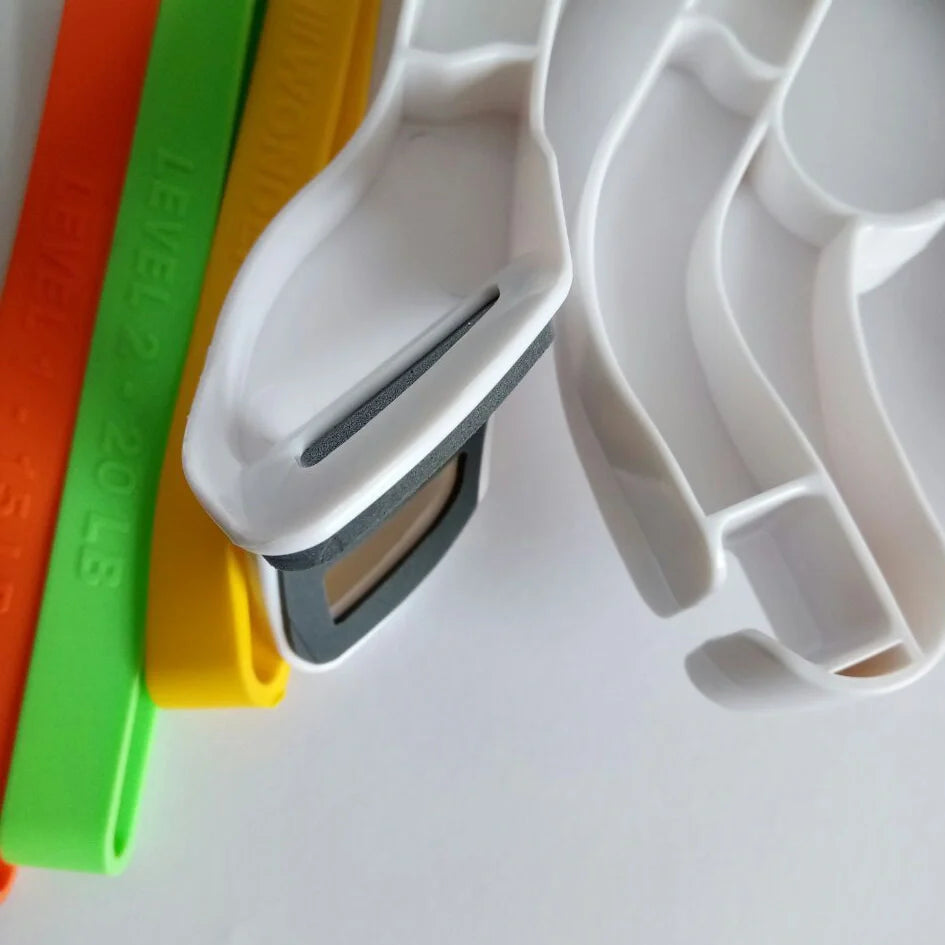 White arms and upper body workout equipment with 560g weight for home fitness training