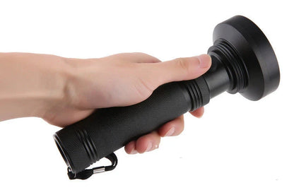 Violet fluorescent agent detection flashlight with aluminum alloy body and 5W LED