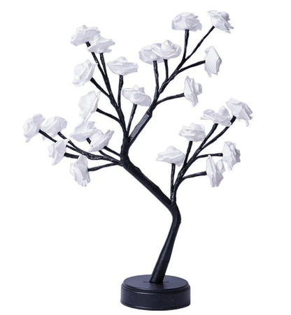 Elegant USB-powered flower lamp with detailed 3D rose design, providing warm, ambient lighting for any room