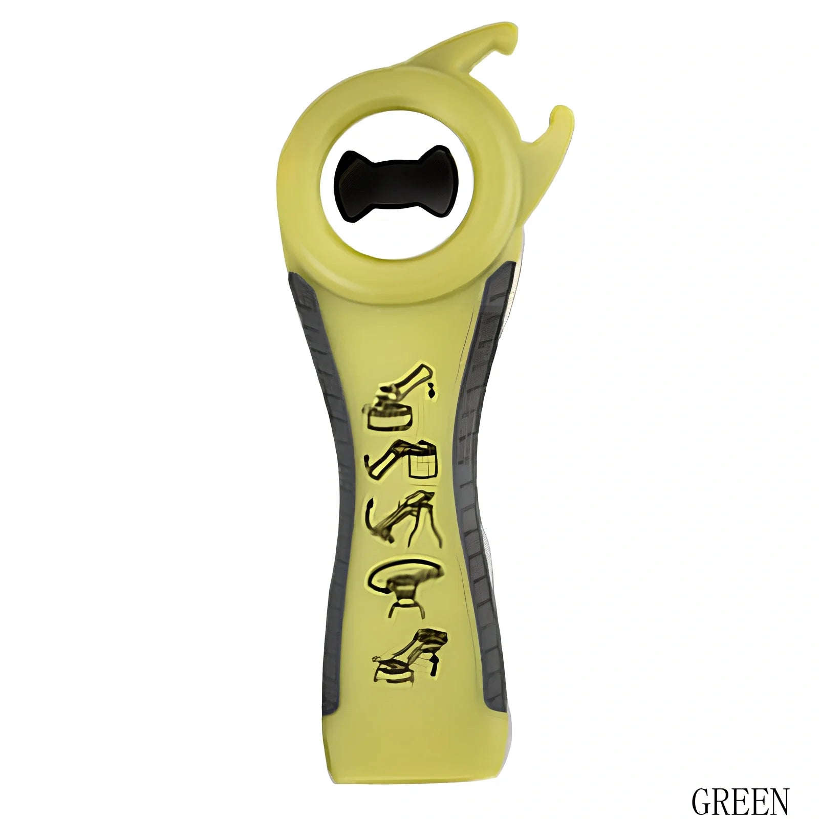 Stainless steel multifunction kitchen opener with bottle opener and corkscrew functions