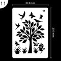 White plastic drawing stencils showing multiple style options for craft and pattern projects