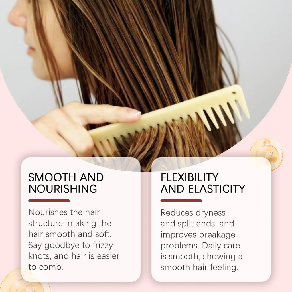 100g keratin and collagen hair mask tube with aloe extract for moisturising treatment
