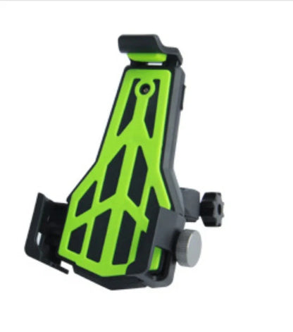 Bicycle handlebar phone holder with triangular design and 360 rotation in multiple colours
