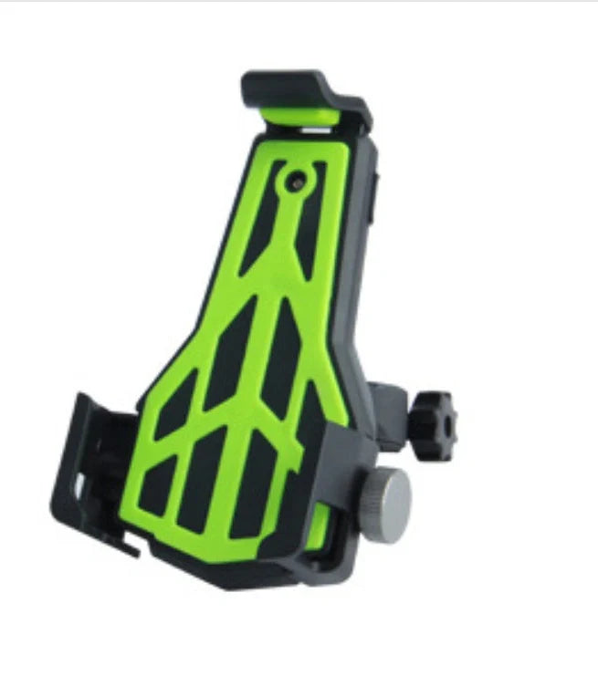 Bicycle anti-drop mobile phone holder with 360° rotation and triangular stability design using ABS engineering plastics for secure device mounting on handlebars