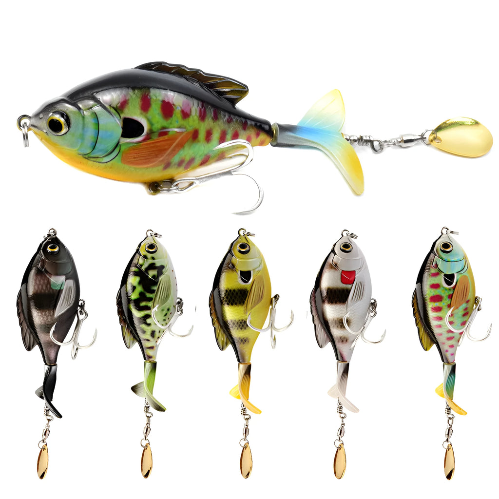 Tractor lure fishing lure 9.5cm bionic hard bait ABS plastic three treble hooks multicolour