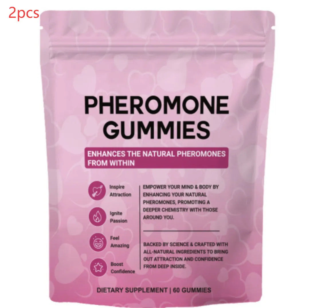 60 edible pheromone gummies for household insect control in gelatine candy format