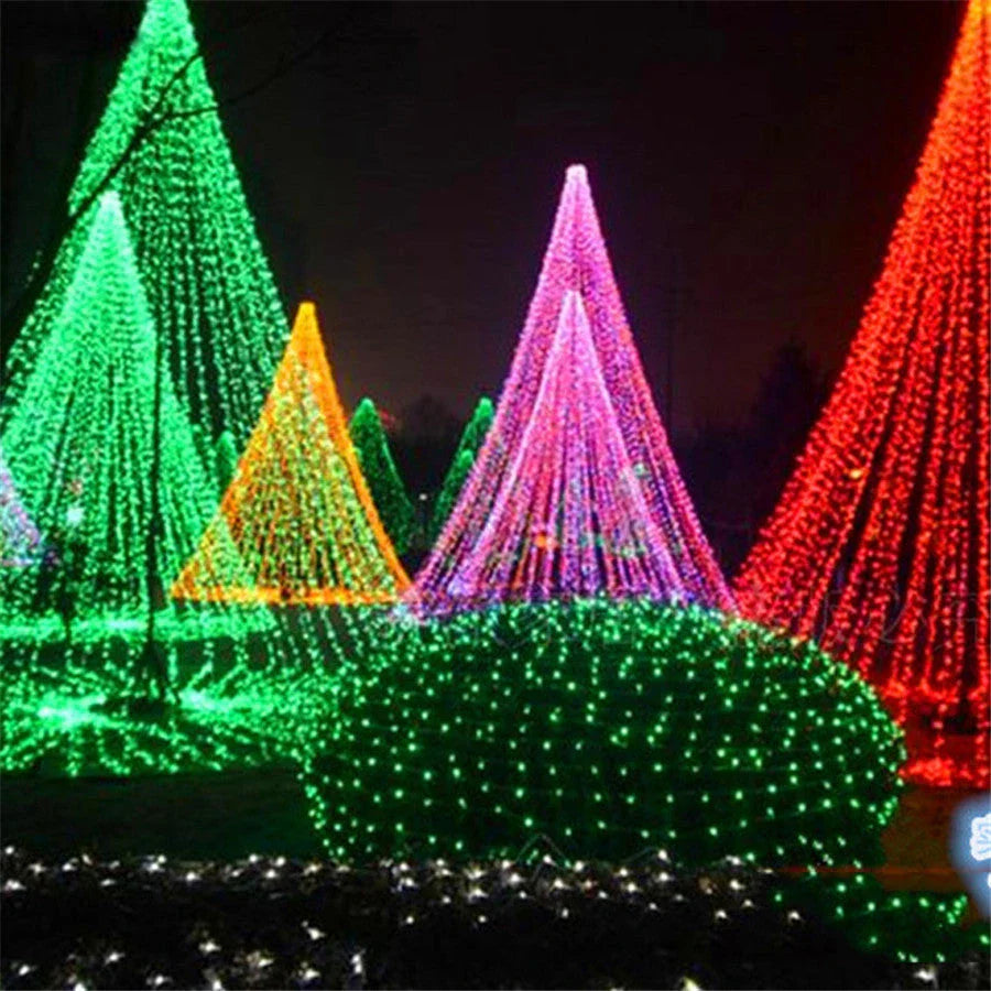 LED Christmas decoration lights in various colours and lengths for festive decorating