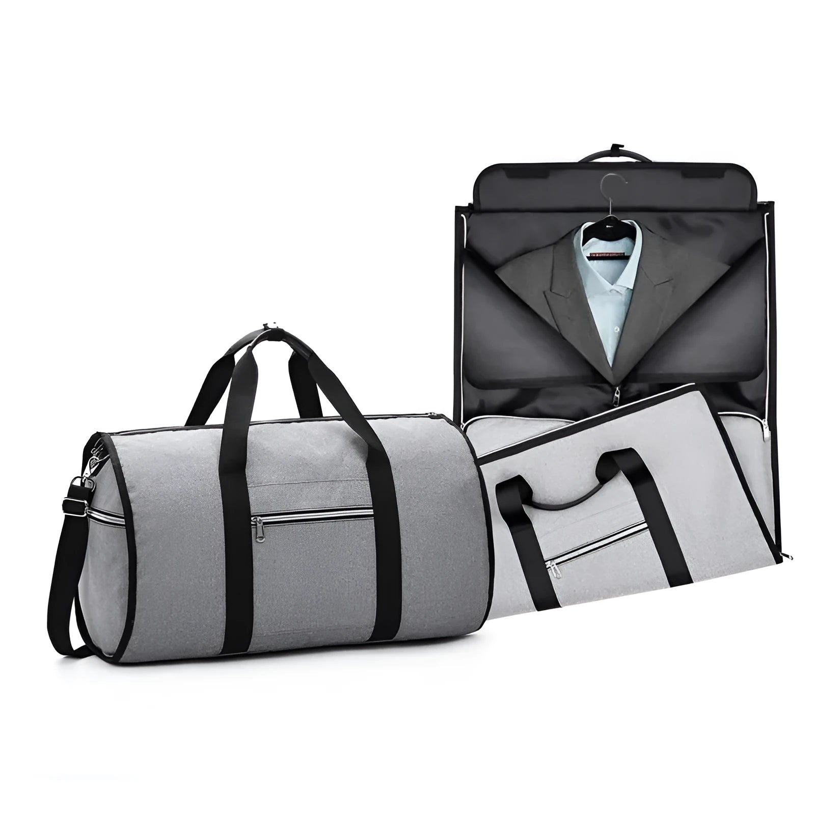 Medium cylinder travel bag in Oxford cloth with 36-55 litre capacity and internal zipper pocket