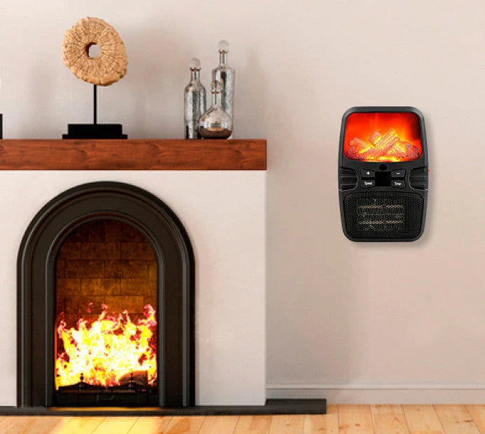 1000W portable electric heater with remote control and safety features