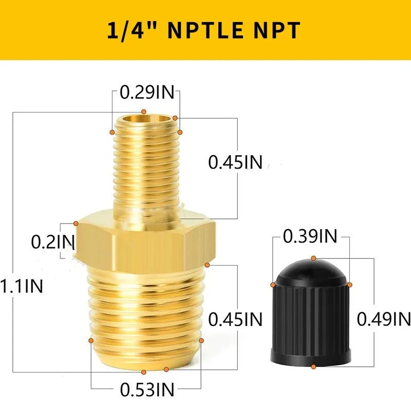1/4 NPT plastic container expansion water tank inflation nozzle