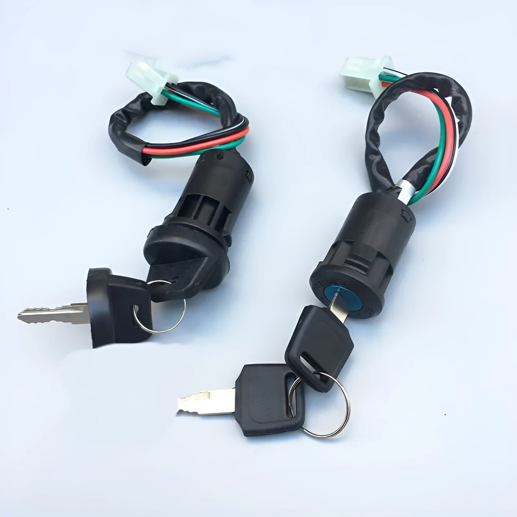 Waterproof electric car door lock actuator with wiring connectors for central locking system