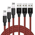Braided Micro USB fast charging cable for Android phones in black and white colour