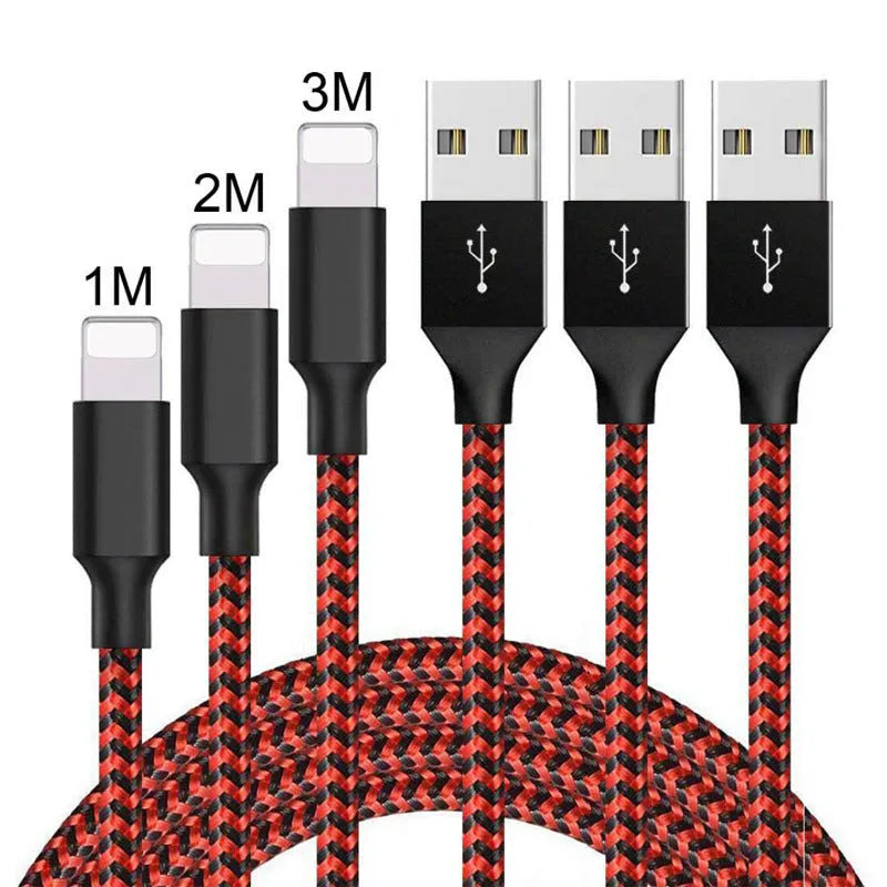 Braided Micro USB fast charging cable for Android phones in black and white colour