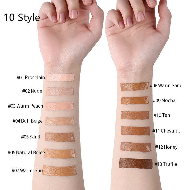 Oil-Control Liquid Foundation Concealer in 13 shades for a flawless matte finish