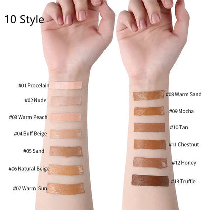Oil-Control Liquid Foundation Concealer in 13 shades for a flawless matte finish