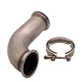 Stainless steel V-clamp downpipe plumbing fitting for water supply and drainage systems