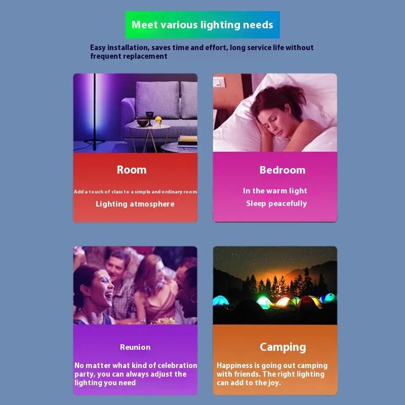 USB-powered RGB magic colour LED light bulb with a long white remote control wire.