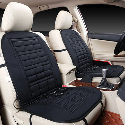 Adjustable car heating cushion with temperature control for back pain relief and warmth