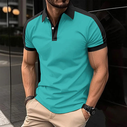 Men's stylish short sleeve casual polo shirts in a variety of colors and sizes