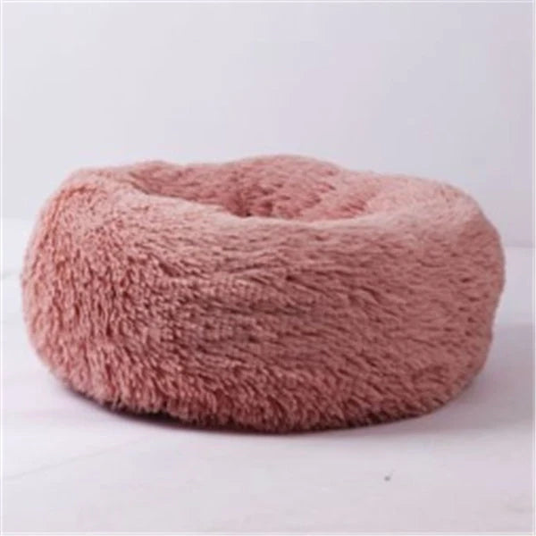 Round long hairy cat mattress in various colours and sizes for pet comfort