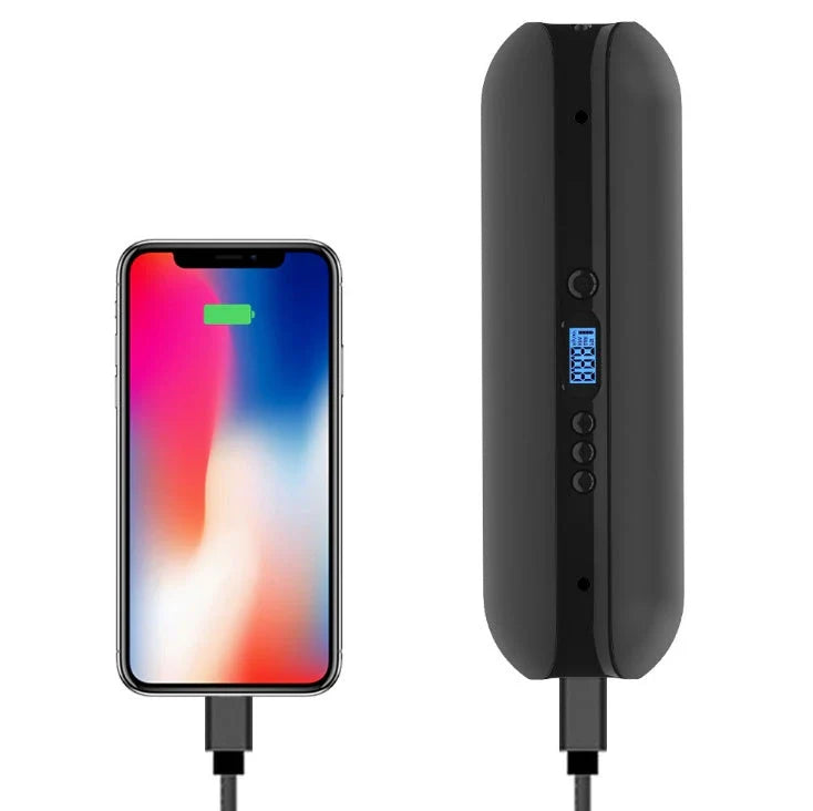 Smart electric bicycle pump with USB charging and automatic stop feature