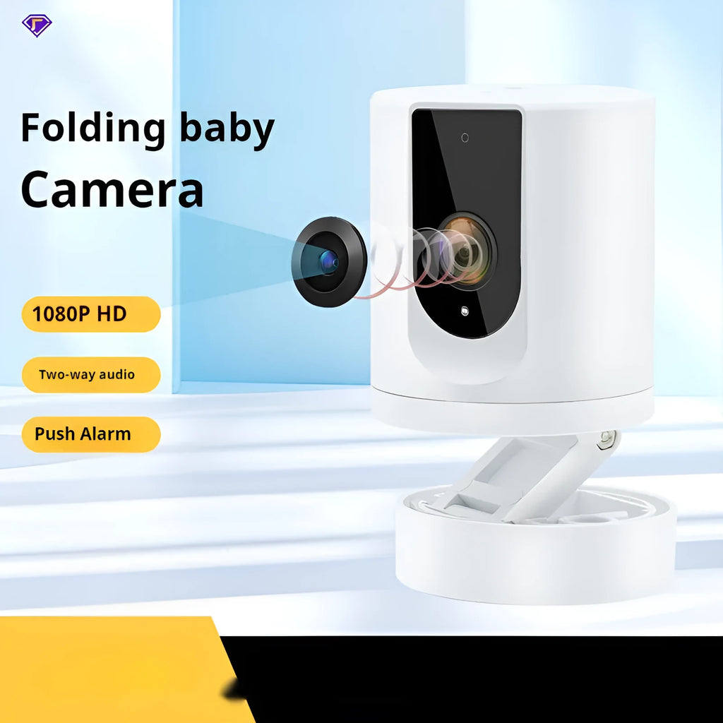 Home smart 1080P camera with voice intercom for baby care and home security surveillance