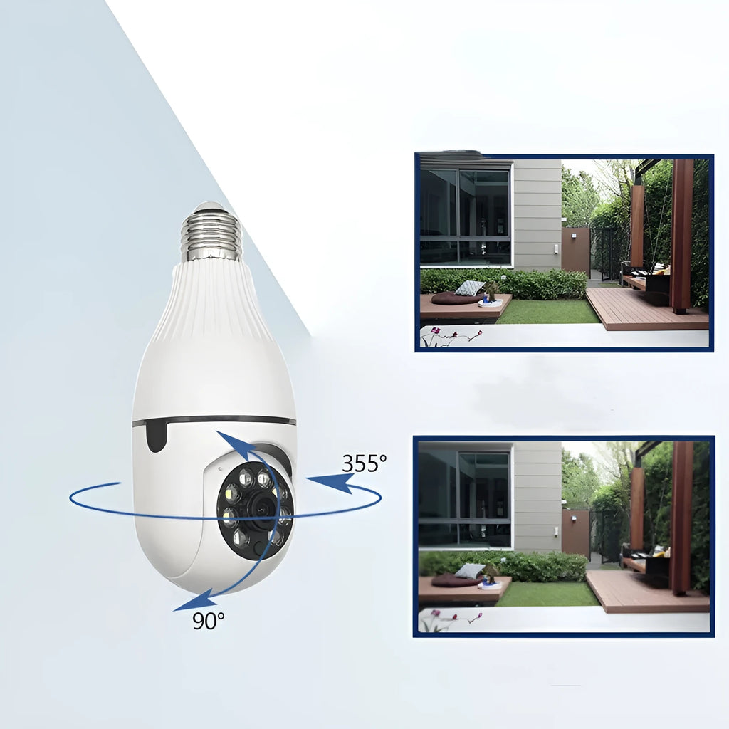 Rui Chuan Technology Minions wireless HD security camera in yellow minion design on a white background.