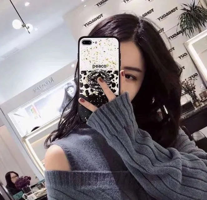 Full-colour leopard print TPU back cover phone case for iPhone and Samsung Galaxy models