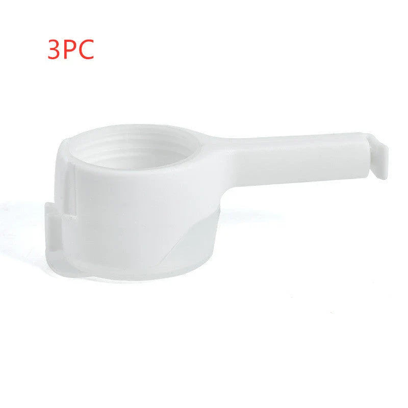 Versatile food clips in a range of colours, featuring airtight sealing and a convenient pour spout